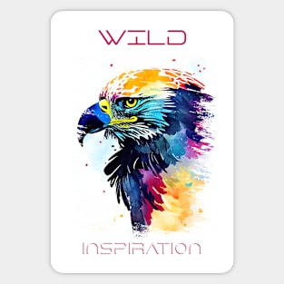 Eagle Bird Wild Nature Animal Colors Art Painting Sticker